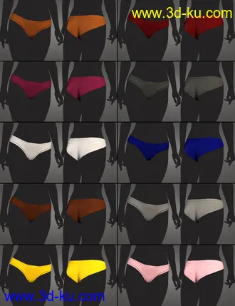 3D打印模型XFashion Crop Bottoms for Genesis 8 and 8.1 Females的图片