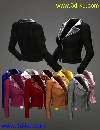 3D打印模型XFashion Crop Jacket for Genesis 8 and 8.1 Females的图片