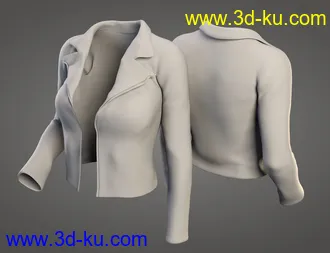 3D打印模型XFashion Crop Jacket for Genesis 8 and 8.1 Females的图片