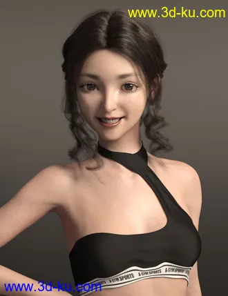 3D打印模型Xue Hair for Genesis 8 and 8.1 Females的图片