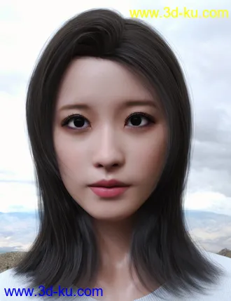 3D打印模型Yami Character and Hair for Genesis 8.1 Female的图片