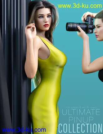 3D打印模型Z Glam Magazine Cover Pose Collection for Genesis 8 and 8.1 Female的图片