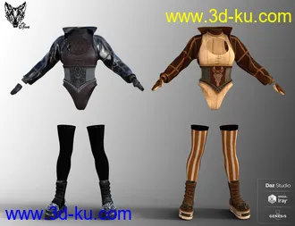 3D打印模型ZK dForce Temptress Outfit for Genesis 8 Females的图片