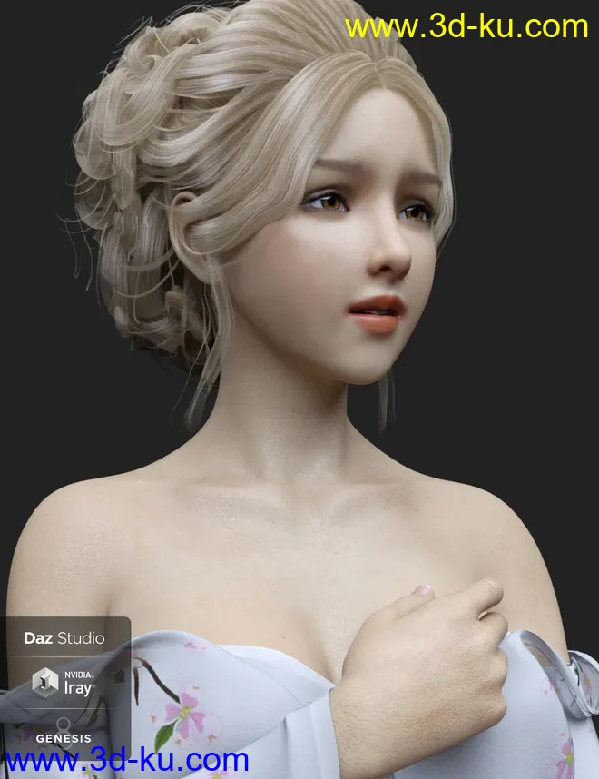 Lancy Character with dForce Hair and Expressions,DAZ模型G8的图片14