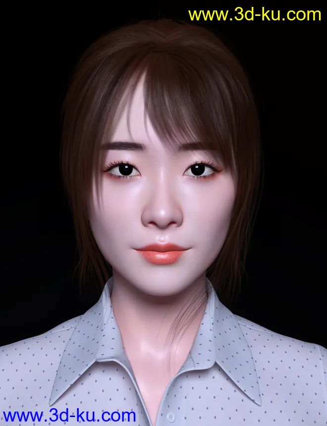 Xu Character And Hair,DAZ模型G8的图片8