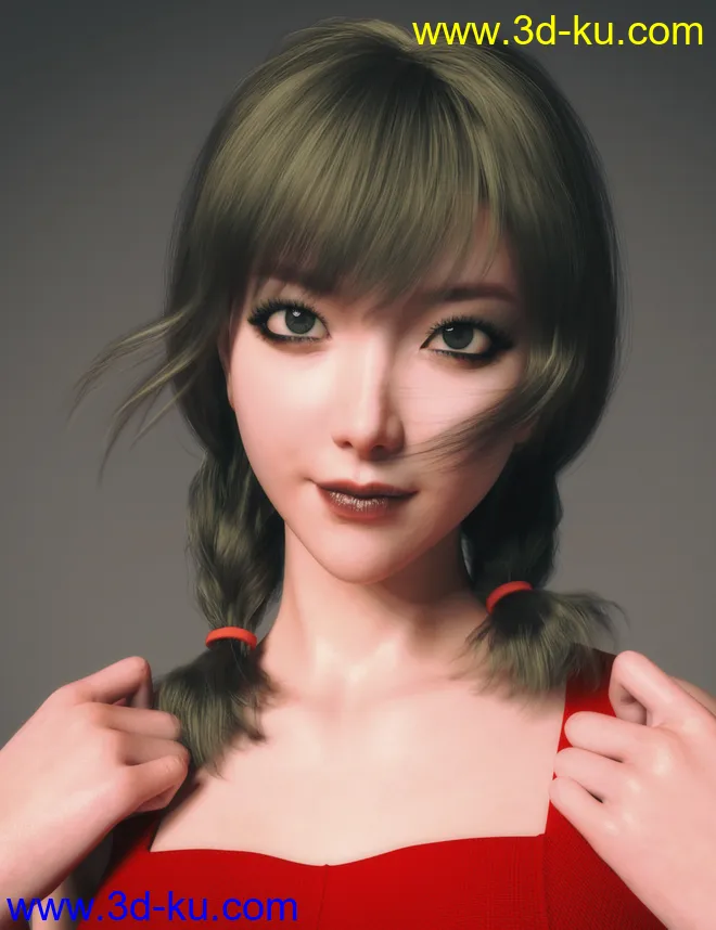 Seo Hyun Character with Hair for Genesis 8 and 8.1,DAZ模型的图片12