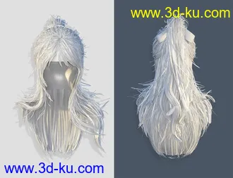 Sue Yee Half Shawl Long Hair for Genesis 8 and 8.1,DAZ模型的图片29