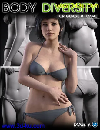 3D打印模型Body Diversity Morphs for Genesis 8 Female(s)的图片