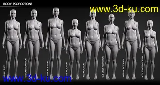 3D打印模型Body Diversity Morphs for Genesis 8 Female(s)的图片