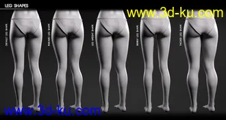 3D打印模型Body Diversity Morphs for Genesis 8 Female(s)的图片