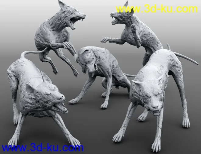 GP Zombie Dog for DAZ Dog 8模型的图片8