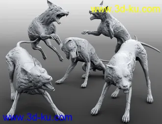 3D打印模型GP Zombie Dog for DAZ Dog 8的图片