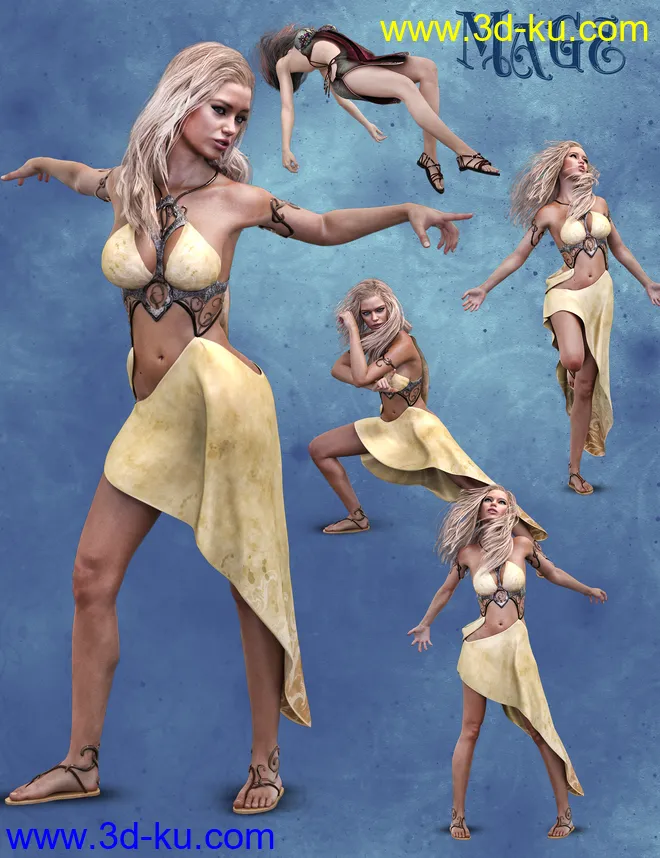 i13 Fantasy Pose Collection for the Genesis 3 Female(s)模型的图片6