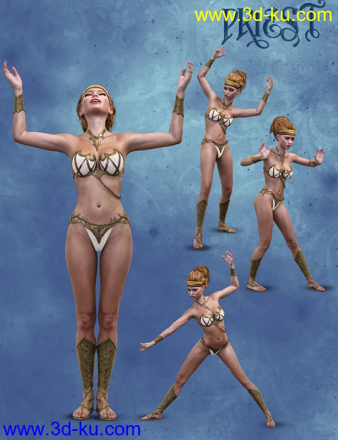 i13 Fantasy Pose Collection for the Genesis 3 Female(s)模型的图片8