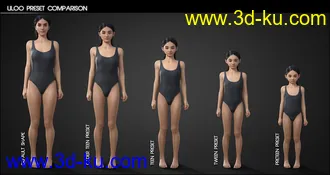 Liloo HD for Genesis 3 and 8 Female模型的图片6