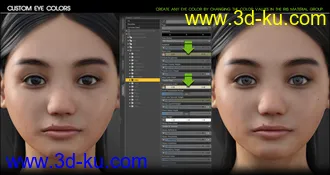 Liloo HD for Genesis 3 and 8 Female模型的图片15