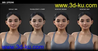 Liloo HD for Genesis 3 and 8 Female模型的图片17