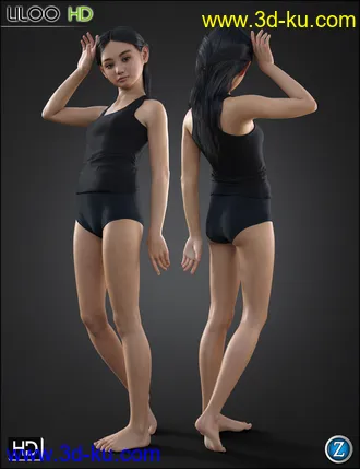 Liloo HD for Genesis 3 and 8 Female模型的图片25