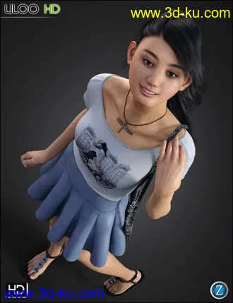 Liloo HD for Genesis 3 and 8 Female模型的图片26