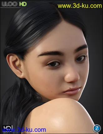 Liloo HD for Genesis 3 and 8 Female模型的图片29