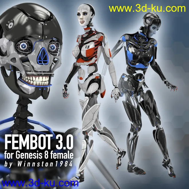 Fembot 3.0 for Genesis Female 8模型的图片1