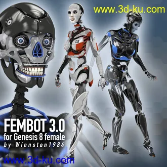 3D打印模型Fembot 3.0 for Genesis Female 8的图片