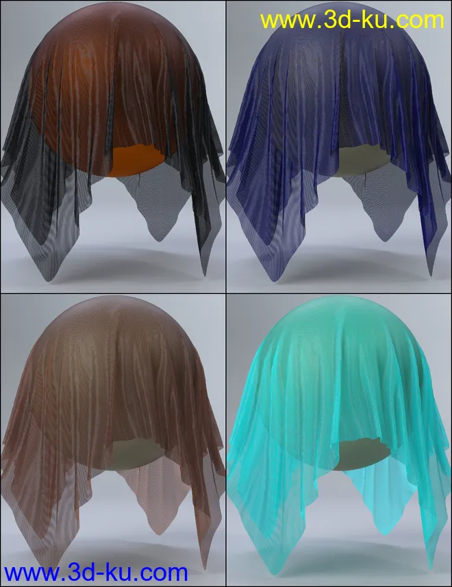 MMX Nylon and Fishnet Shaders for Iray模型的图片3