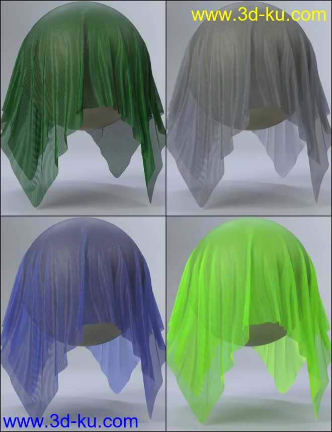 MMX Nylon and Fishnet Shaders for Iray模型的图片4