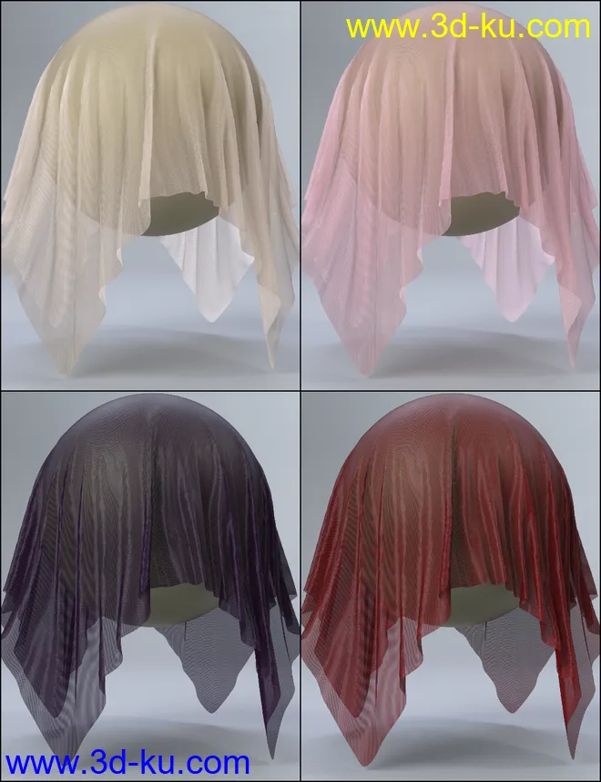 MMX Nylon and Fishnet Shaders for Iray模型的图片5