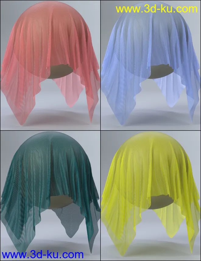 MMX Nylon and Fishnet Shaders for Iray模型的图片6