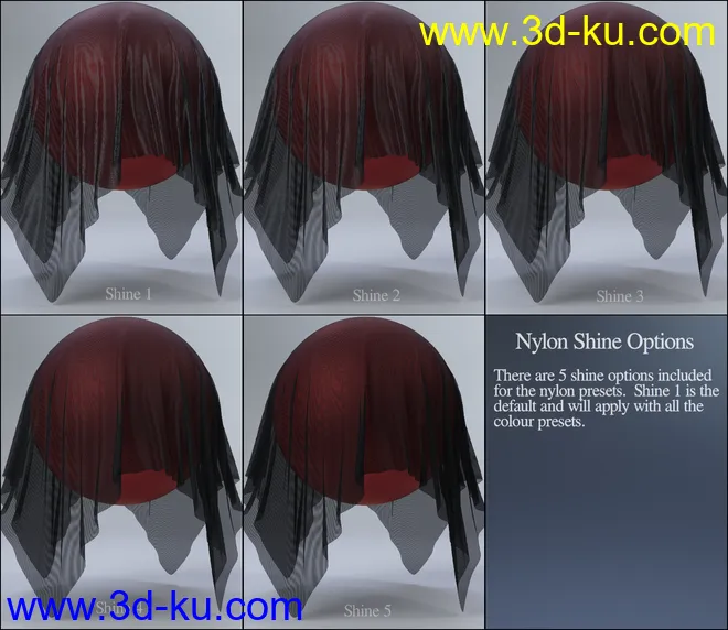 MMX Nylon and Fishnet Shaders for Iray模型的图片9