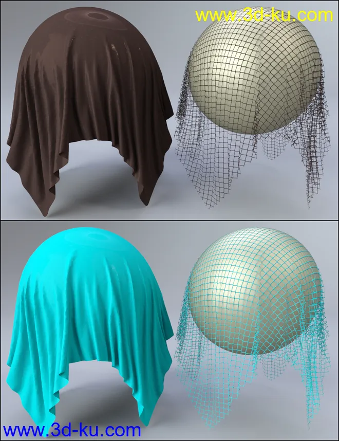 MMX Nylon and Fishnet Shaders for Iray模型的图片12