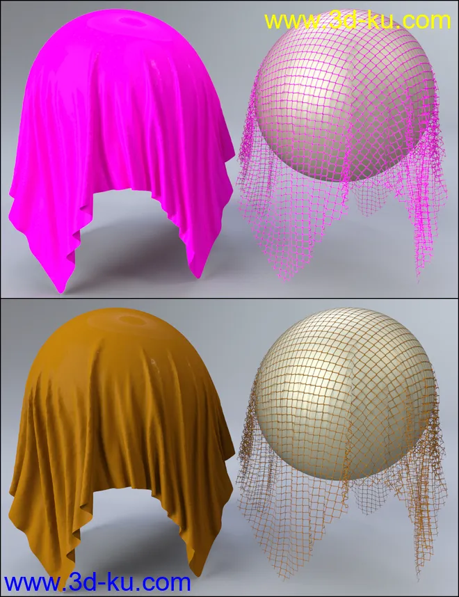 MMX Nylon and Fishnet Shaders for Iray模型的图片14