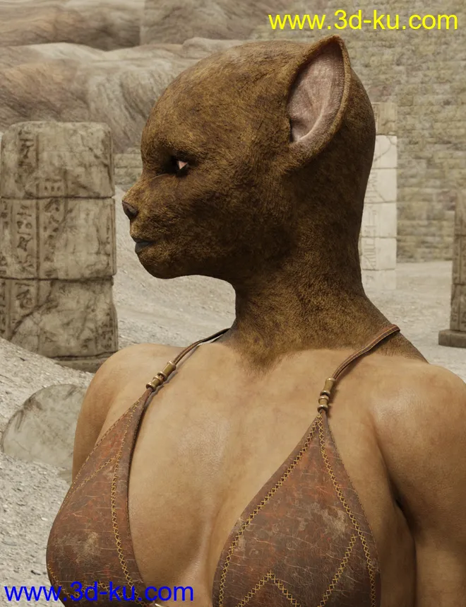 Ancient Bastet for Genesis 8 Female模型的图片5