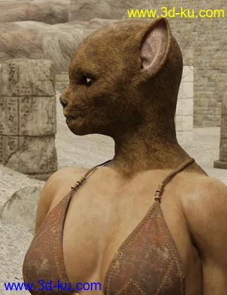 3D打印模型Ancient Bastet for Genesis 8 Female的图片