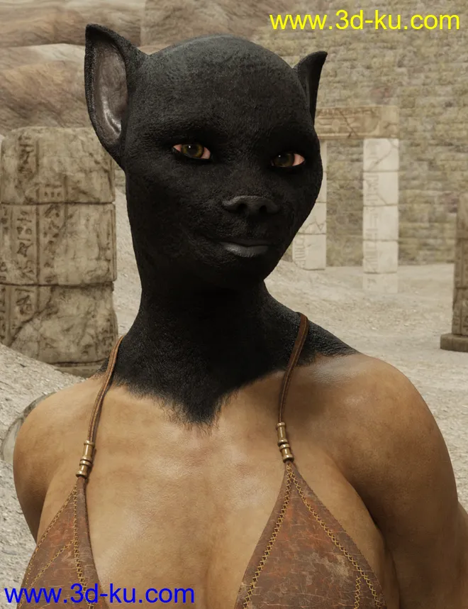 Ancient Bastet for Genesis 8 Female模型的图片6