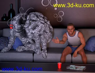 3D打印模型Cephalovore HD for Daz Dog 8的图片