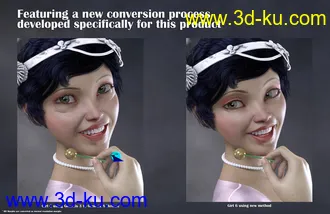 3D打印模型Character Converter from Genesis 2 Female to Genesis 8 Female的图片