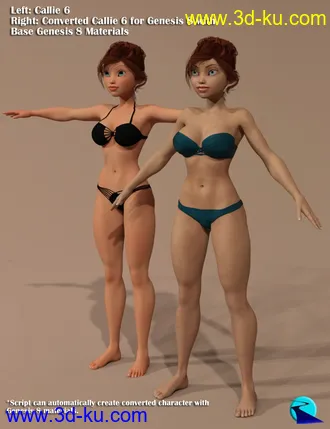 3D打印模型Character Converter from Genesis 2 Female to Genesis 8 Female的图片