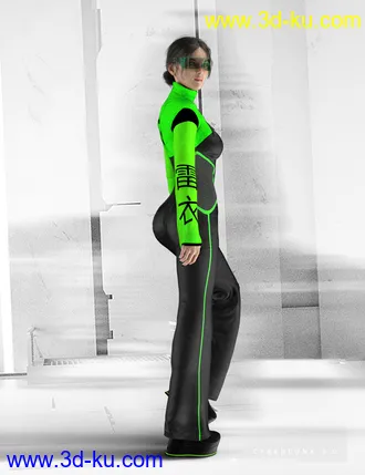 3D打印模型dForce X-Fashion Cyberpunk Outfit 2.0 for Genesis 8 Female(s)的图片