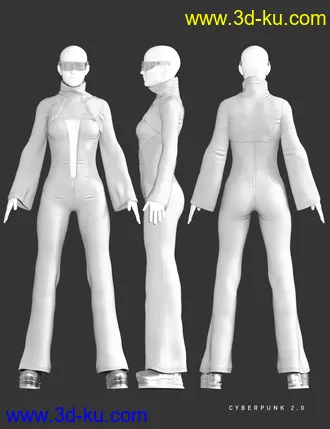 3D打印模型dForce X-Fashion Cyberpunk Outfit 2.0 for Genesis 8 Female(s)的图片