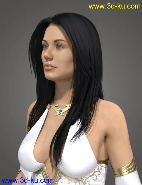 Ethereal Goddess Hair for Genesis 8 Female(s)模型的图片2