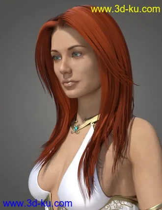 3D打印模型Ethereal Goddess Hair for Genesis 8 Female(s)的图片