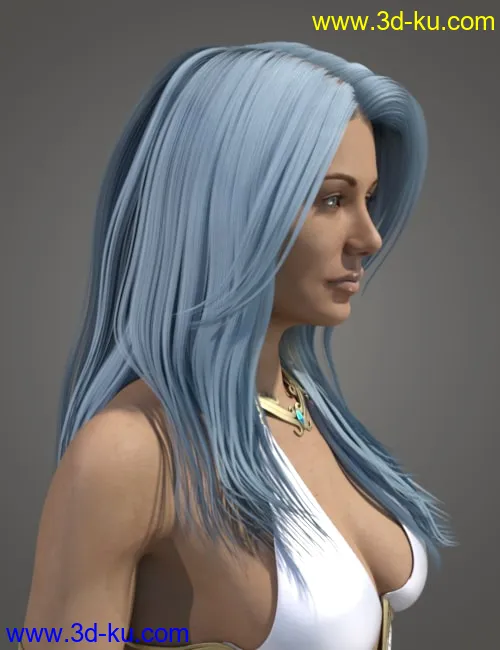 Ethereal Goddess Hair for Genesis 8 Female(s)模型的图片6