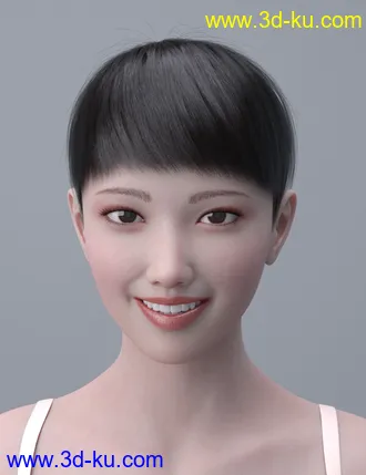 3D打印模型HY Short Hair for Genesis 3 and 8的图片