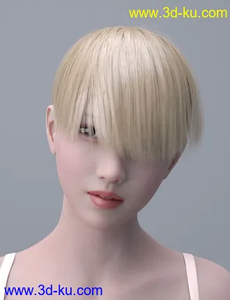 3D打印模型HY Short Hair for Genesis 3 and 8的图片