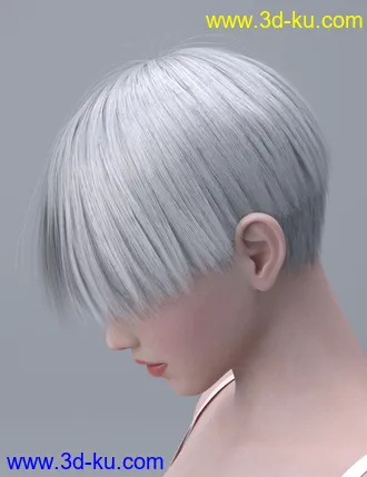 3D打印模型HY Short Hair for Genesis 3 and 8的图片