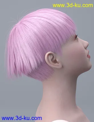 3D打印模型HY Short Hair for Genesis 3 and 8的图片