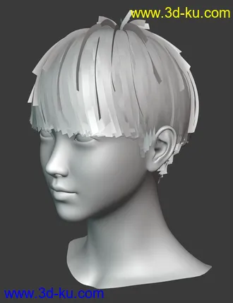 3D打印模型HY Short Hair for Genesis 3 and 8的图片