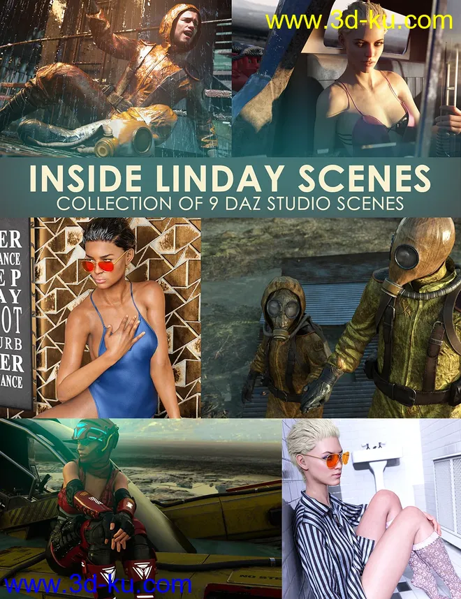 Inside Linday’s Daz Studio Iray Scenes模型的图片1